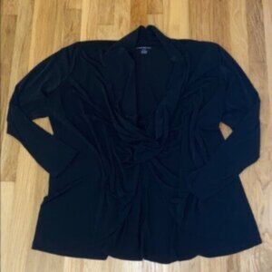 Black Lane Bryant Front Twist Shirt